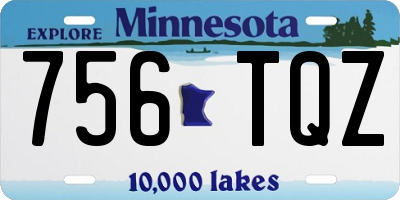 MN license plate 756TQZ