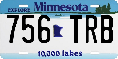 MN license plate 756TRB
