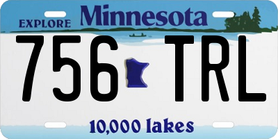 MN license plate 756TRL