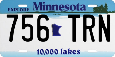 MN license plate 756TRN