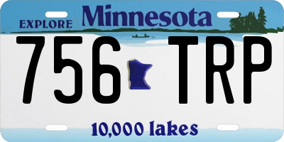 MN license plate 756TRP