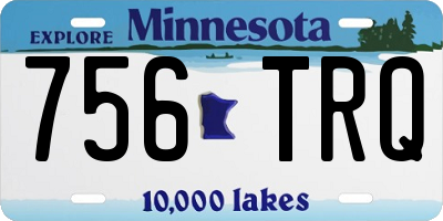 MN license plate 756TRQ