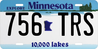 MN license plate 756TRS