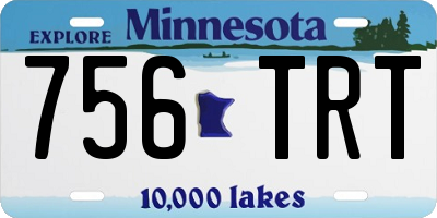MN license plate 756TRT