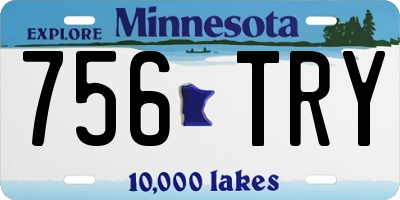 MN license plate 756TRY