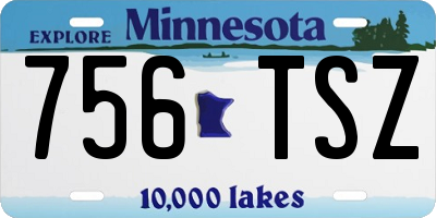 MN license plate 756TSZ