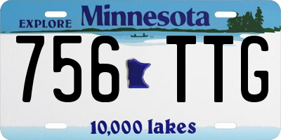 MN license plate 756TTG