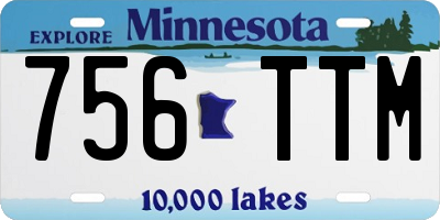 MN license plate 756TTM