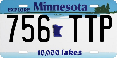 MN license plate 756TTP