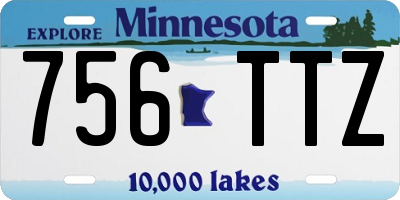 MN license plate 756TTZ