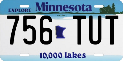 MN license plate 756TUT