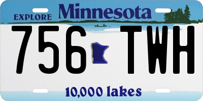 MN license plate 756TWH