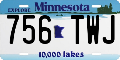 MN license plate 756TWJ