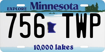 MN license plate 756TWP
