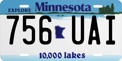MN license plate 756UAI