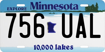 MN license plate 756UAL