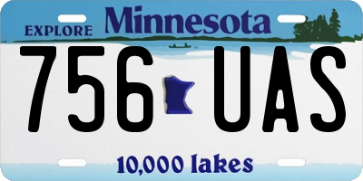 MN license plate 756UAS