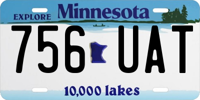 MN license plate 756UAT