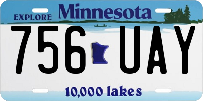 MN license plate 756UAY