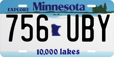 MN license plate 756UBY