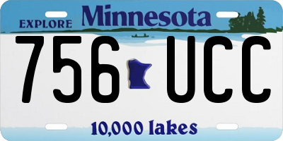 MN license plate 756UCC