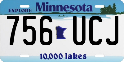 MN license plate 756UCJ
