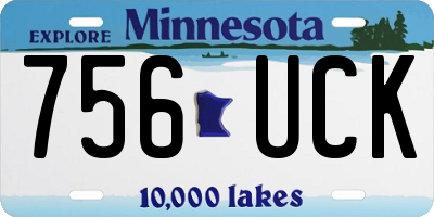 MN license plate 756UCK