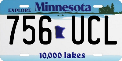MN license plate 756UCL