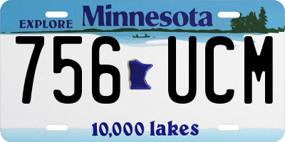 MN license plate 756UCM