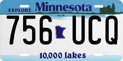 MN license plate 756UCQ