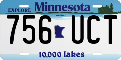 MN license plate 756UCT