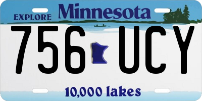 MN license plate 756UCY