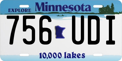 MN license plate 756UDI