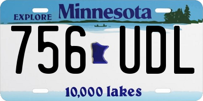 MN license plate 756UDL