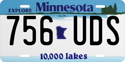 MN license plate 756UDS