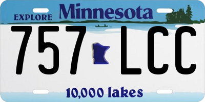 MN license plate 757LCC