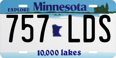 MN license plate 757LDS