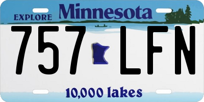 MN license plate 757LFN