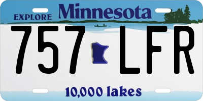 MN license plate 757LFR