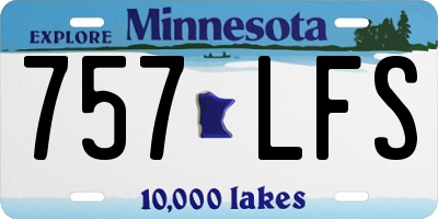 MN license plate 757LFS