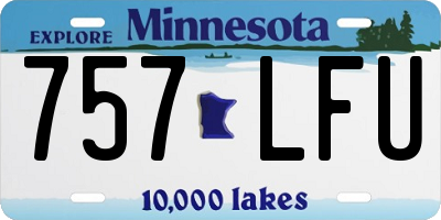 MN license plate 757LFU