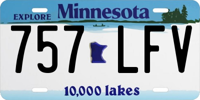 MN license plate 757LFV
