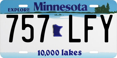 MN license plate 757LFY