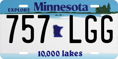 MN license plate 757LGG