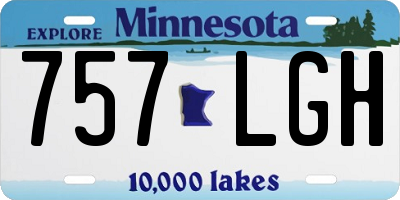 MN license plate 757LGH