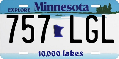 MN license plate 757LGL