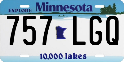 MN license plate 757LGQ