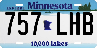 MN license plate 757LHB
