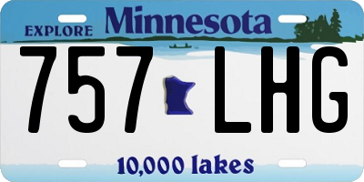 MN license plate 757LHG