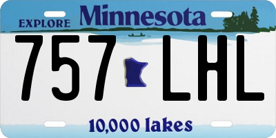 MN license plate 757LHL